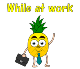 Conversation with pineapple English sticker #4800502