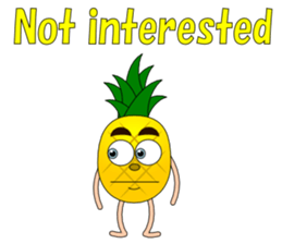 Conversation with pineapple English sticker #4800506