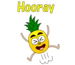 Conversation with pineapple English sticker #4800507