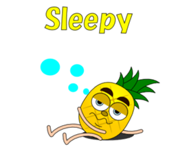 Conversation with pineapple English sticker #4800510