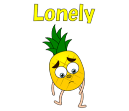 Conversation with pineapple English sticker #4800511