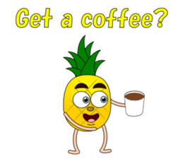 Conversation with pineapple English sticker #4800514