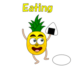 Conversation with pineapple English sticker #4800515