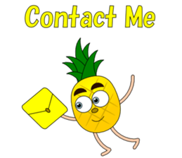 Conversation with pineapple English sticker #4800518
