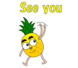 Conversation with pineapple English sticker #4800519