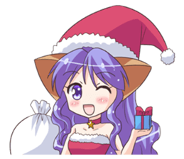 the Sticker of the Girl of a cat ear sticker #4800618