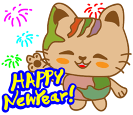 pin pin cat 2 sticker #4800930