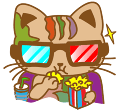 pin pin cat 2 sticker #4800939