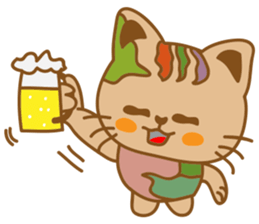 pin pin cat 2 sticker #4800955