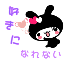 Black Rabbit "Usagi chan" talk ver4 sticker #4801204