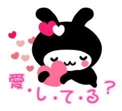 Black Rabbit "Usagi chan" talk ver4 sticker #4801210