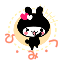 Black Rabbit "Usagi chan" talk ver4 sticker #4801214