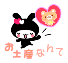 Black Rabbit "Usagi chan" talk ver4 sticker #4801217