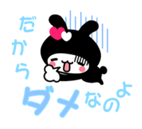 Black Rabbit "Usagi chan" talk ver4 sticker #4801231