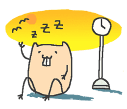 Slowly nude mole rat life sticker #4802011