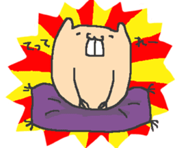 Slowly nude mole rat life sticker #4802036