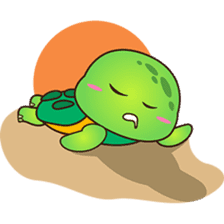 Pura the green turtle ( version 3 ) sticker #4802125