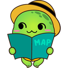 Pura the green turtle ( version 3 ) sticker #4802135
