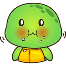 Pura the green turtle ( version 3 ) sticker #4802138
