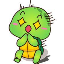Pura the green turtle ( version 3 ) sticker #4802143