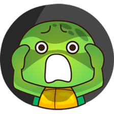 Pura the green turtle ( version 3 ) sticker #4802159