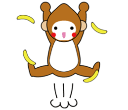 lucky monkey sticker sticker #4802174
