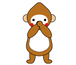 lucky monkey sticker sticker #4802182