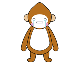 lucky monkey sticker sticker #4802188