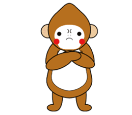 lucky monkey sticker sticker #4802191