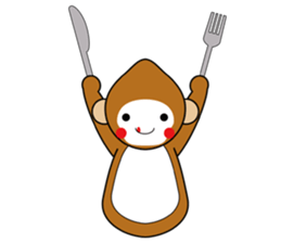 lucky monkey sticker sticker #4802192