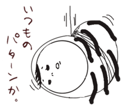 Human face rabbit and parasites part2 sticker #4802239