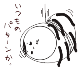 Human face rabbit and parasites part2 sticker #4802239