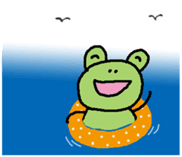 spring and summer events of frog sticker #4802502