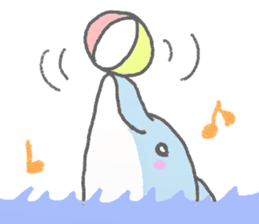 Honobono dolphin sticker #4803161