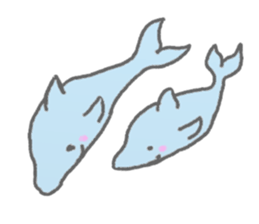 Honobono dolphin sticker #4803164
