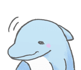 Honobono dolphin sticker #4803175