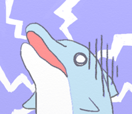 Honobono dolphin sticker #4803178