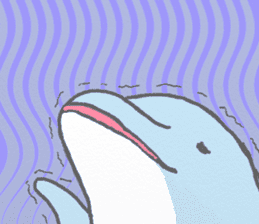 Honobono dolphin sticker #4803179