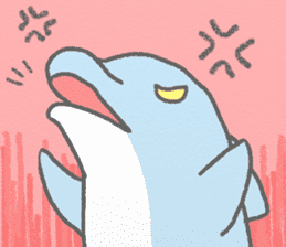Honobono dolphin sticker #4803182