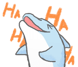 Honobono dolphin sticker #4803183