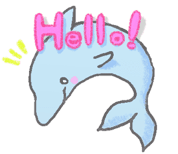 Honobono dolphin sticker #4803195