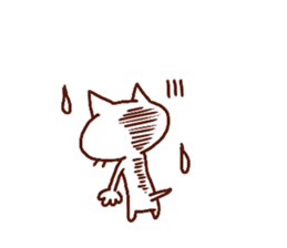 the pad of cat @ outlaw sticker #4803208