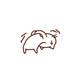 the pad of cat @ outlaw sticker #4803229