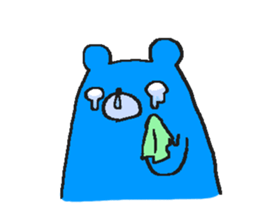 Taciturn Blue Bear sticker #4803542