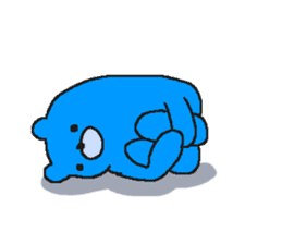 Taciturn Blue Bear sticker #4803543