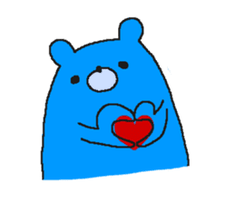 Taciturn Blue Bear sticker #4803544