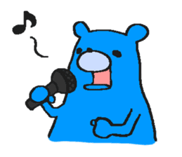 Taciturn Blue Bear sticker #4803552