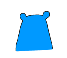 Taciturn Blue Bear sticker #4803557