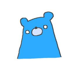 Taciturn Blue Bear sticker #4803558