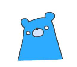 Taciturn Blue Bear sticker #4803558